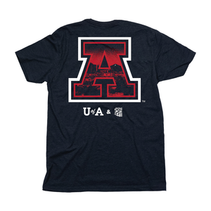 Men’s Crew Neck UofA Mountain | Navy Blue