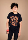 Youth Crew Neck Classic Black Copper Front