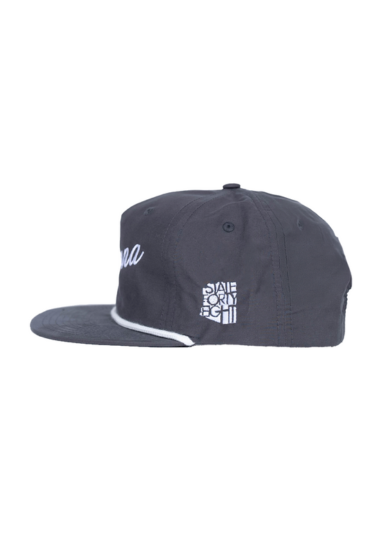 Snapback Hat Arizona | Charcoal & White