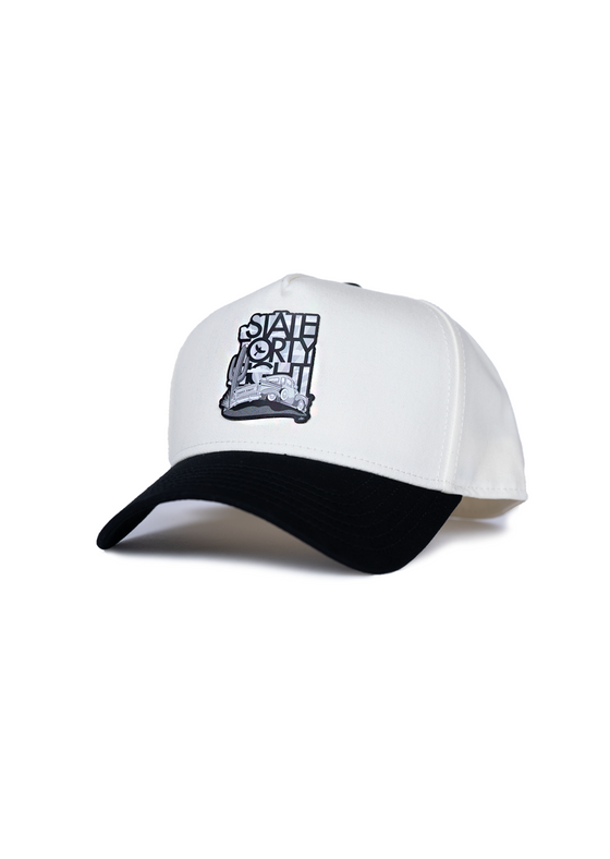 Frame Snapback Hat ABOMB Chevy | Natural & Black