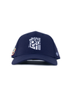 Snapback Performance Hat d.hudson | Navy Blue & White