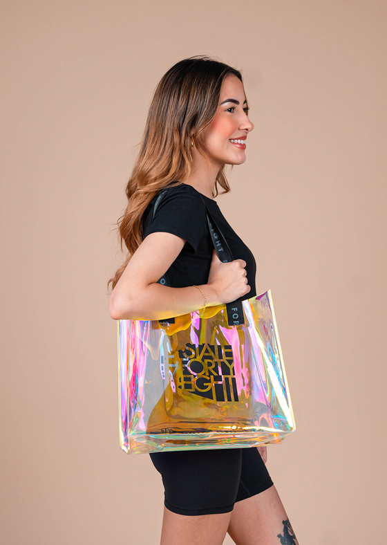 Clear Iridescent Bag