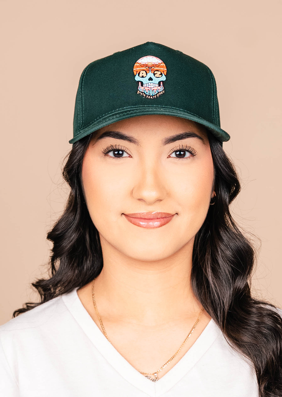 Curved Snapback Hat State Of Mind | Dark Green