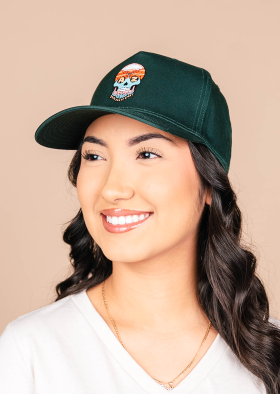 Curved Snapback Hat State Of Mind | Dark Green