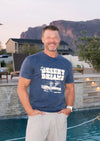 Men's Crew Neck Desert Dreams | Blue Stone