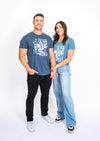 Women's Relaxed V-Neck Fading Saguaro | Heather Slate