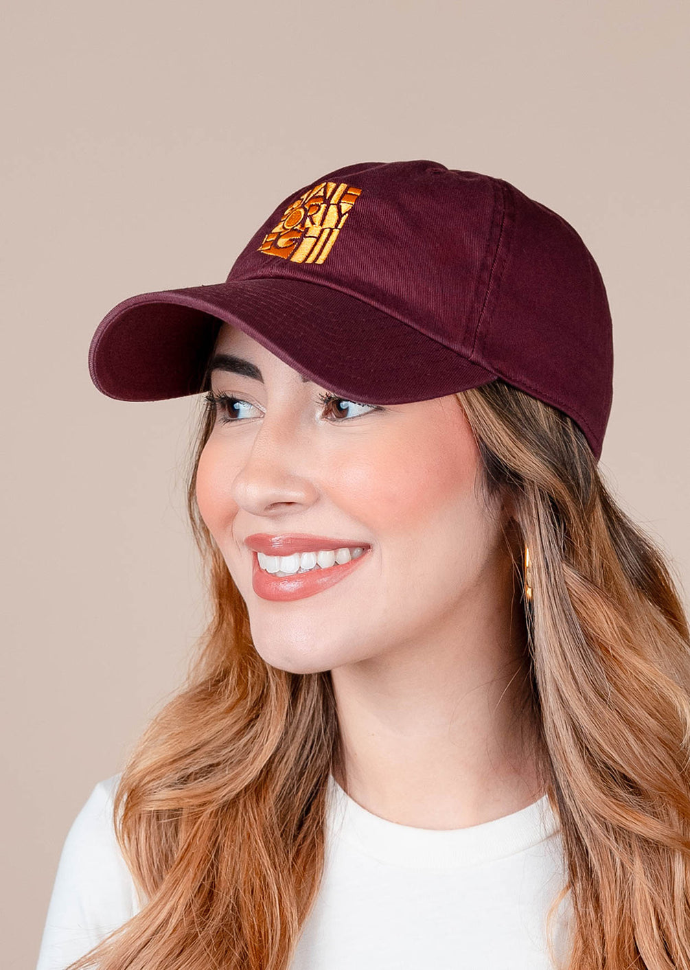 Dad Hat Classic Maroon Gold State Forty Eight