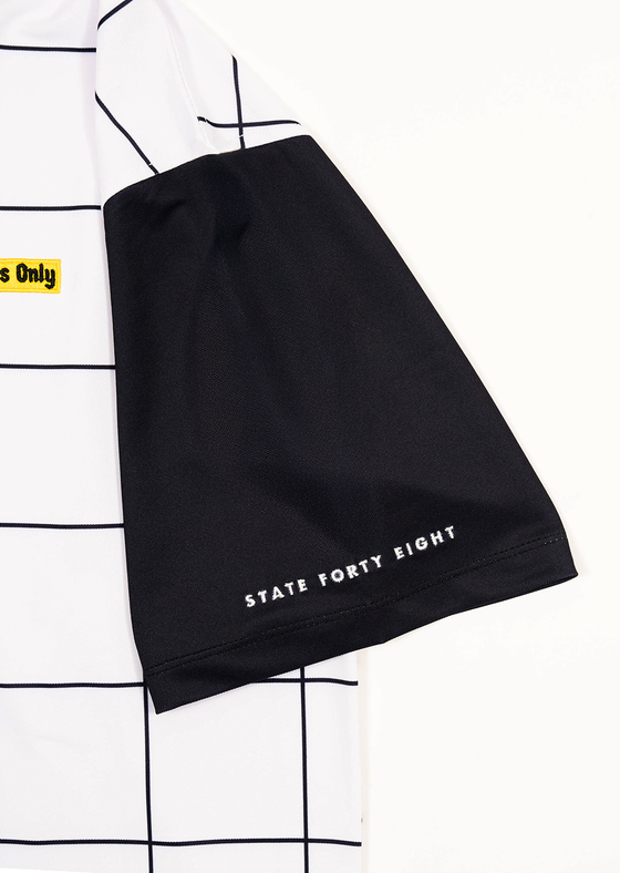 Men’s Polo “Locals Only” | White & Black