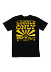 Men’s Crew Neck “Locals Only” | Black & Yellow