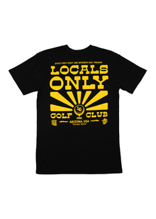  Men’s Crew Neck “Locals Only” | Black & Yellow