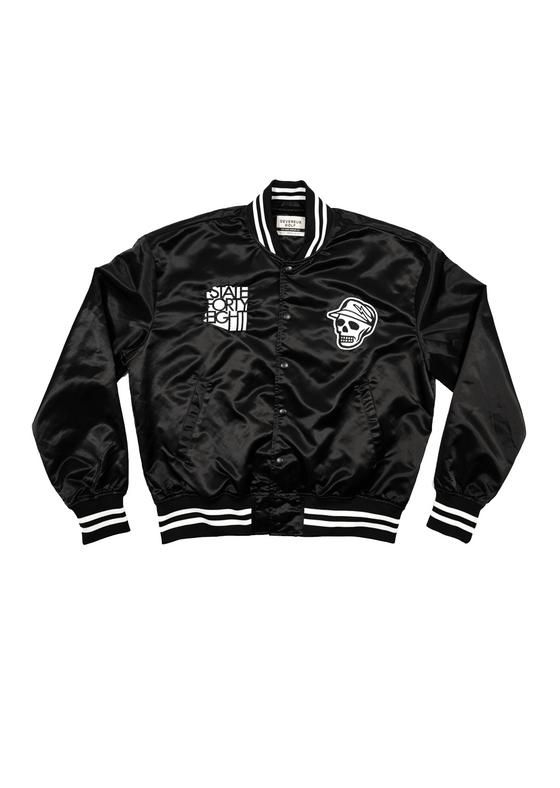 Bomber Jacket “Locals Only” | Black & White