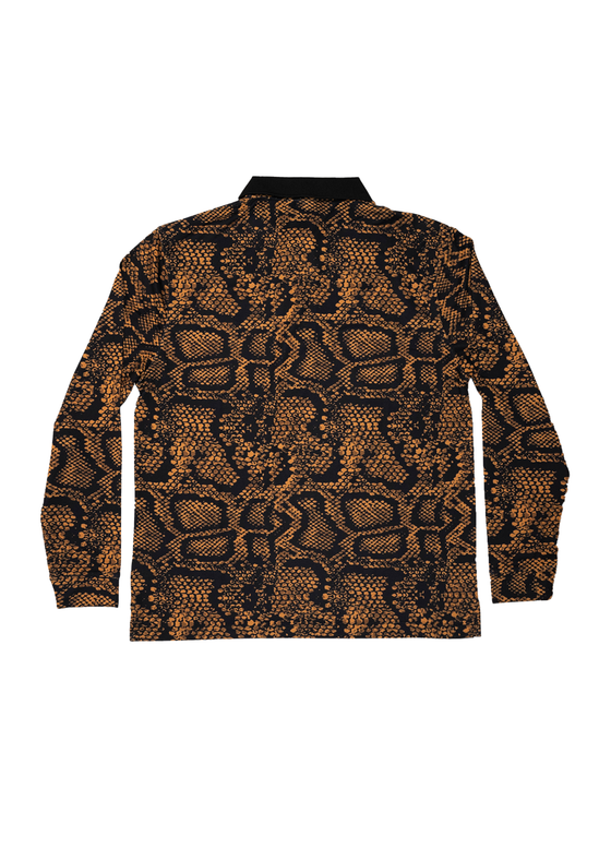 Men’s Long Sleeve Polo “Locals Only” | Rattlesnake