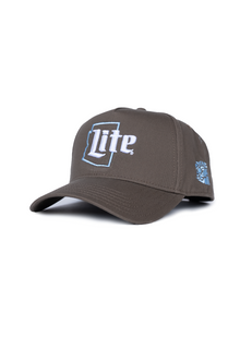  Frame Snapback Hat Miller Lite | Walnut