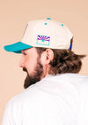 Frame Snapback Hat Classic Throwback | Teal & Purple