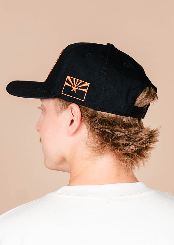 Frame Snapback Hat Classic | Black & Copper