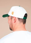 Frame Snapback Hat Hey Friend! | Natural & Forest