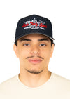 Frame Snapback Hat Raised to Run Free | Navy