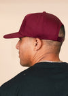 Frame Snapback Hat SFE Distressed Flag | Maroon - State Forty Eight