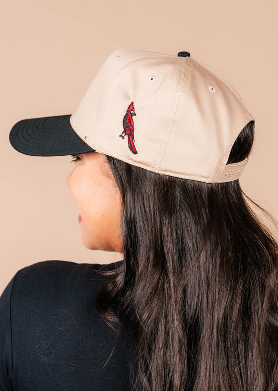 Frame Snapback Hat SFE Khaki Bird | Black & Khaki