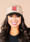 Frame Snapback Hat SFE Khaki Bird | Black & Khaki