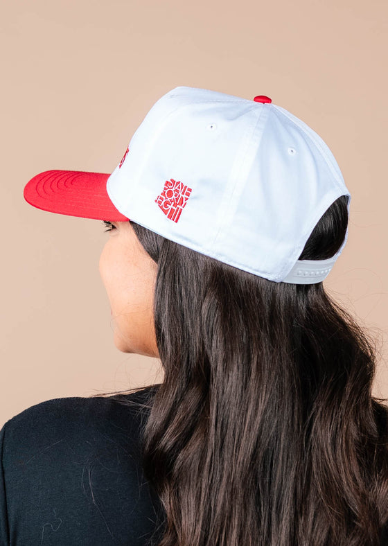 Frame Snapback Hat SFE Tight Ends | Red & White