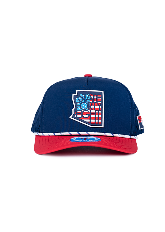 Frame Snapback Rope Hat Patriotic | Red, White, & Blue