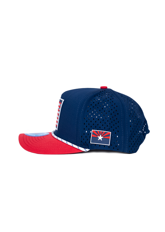 Frame Snapback Rope Hat Patriotic | Red, White, & Blue