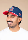 Frame Snapback Rope Hat Patriotic | Red, White, & Blue