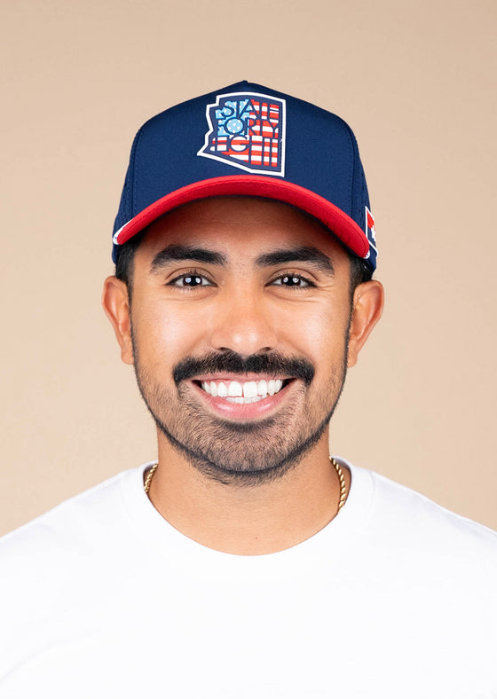 Frame Snapback Rope Hat Patriotic | Red, White, & Blue