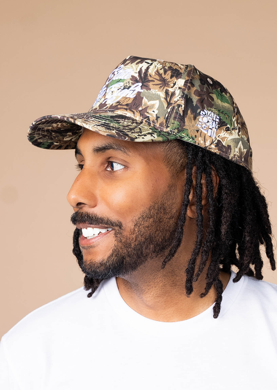 Frame Snapback Hat Cursive Rope | Camo & White - State Forty Eight