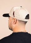 Frame Snapback Hat SFE Khaki Bird | Black & Khaki - State Forty Eight