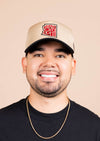 Frame Snapback Hat SFE Khaki Bird | Black & Khaki - State Forty Eight