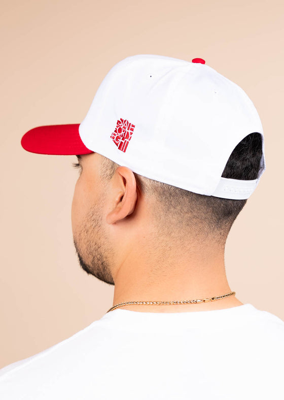 Frame Snapback Hat SFE Tight Ends | Red & White - State Forty Eight