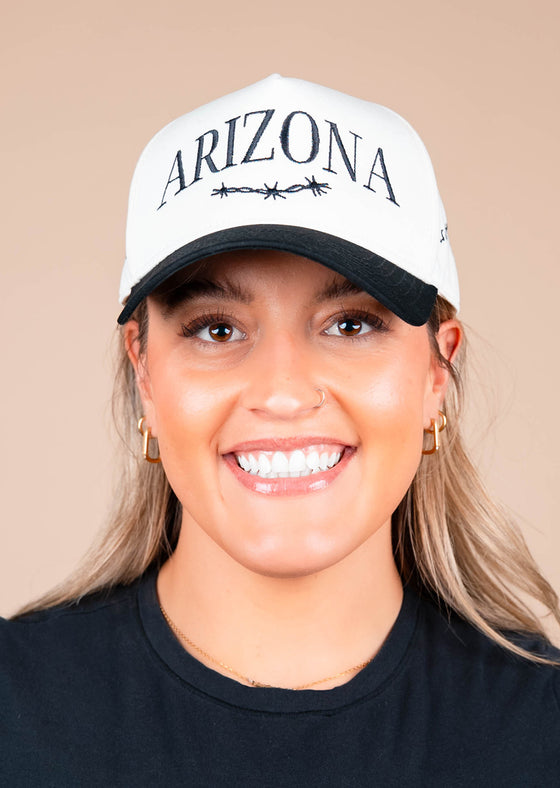 Frame Snapback Hat She's A Beaut! | Natural & Black
