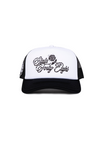 Frame Foam Trucker Hat Por La Familia | White & Black