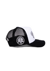 Frame Foam Trucker Hat Por La Familia | White & Black
