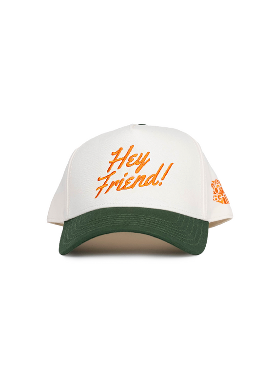 Frame Snapback Hat Hey Friend! | Natural & Forest