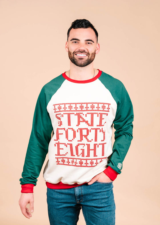 SFE Christmas Sweater | Cream, Green & Red