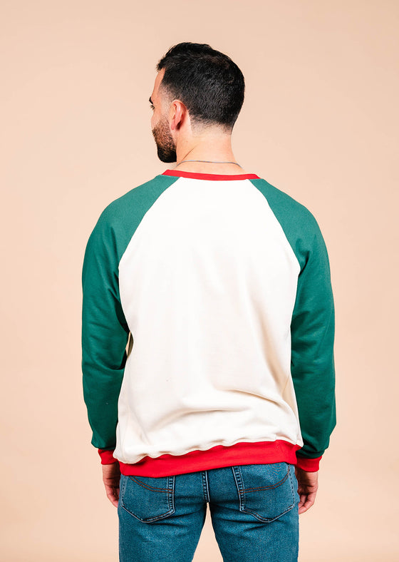 SFE Christmas Sweater | Cream, Green & Red