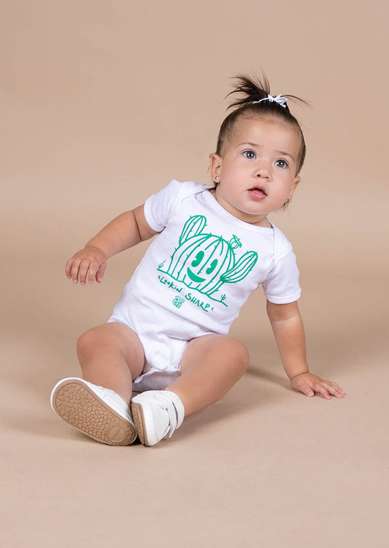 Infant Onesie Lookin' Sharp | White & Green