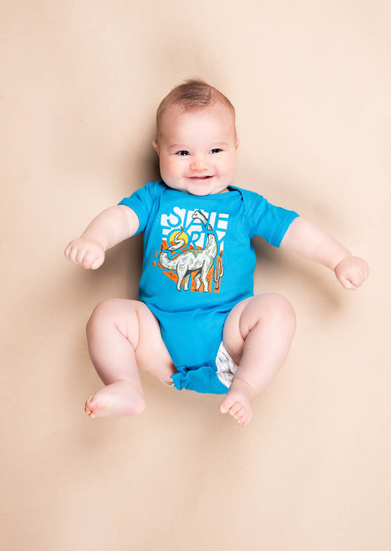 Infant Onesie Sonorasaurus | Turquoise