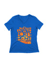Women's Relaxed V-Neck What A Deal July | True Royal
