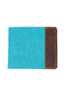 Leather Wallet | Teal & Brown