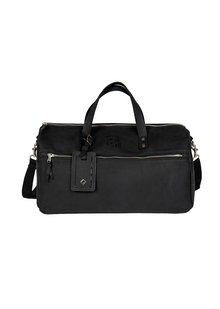  Luxury Leather Duffle Bag | Black