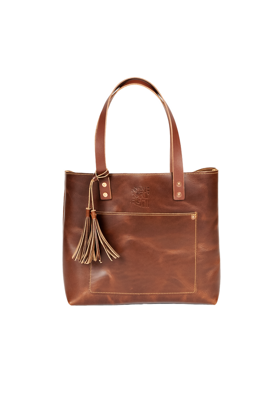 Leather Tote Bag | Oxford Natural