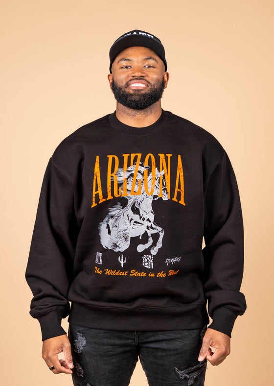Men’s Heavy Crew Sweatshirt Frontier Spirit | Coal