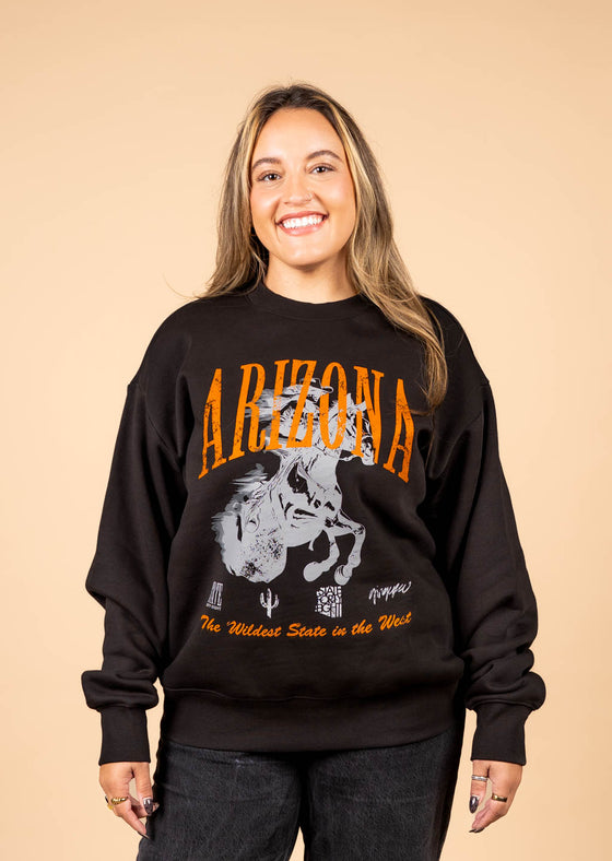 Men’s Heavy Crew Sweatshirt Frontier Spirit | Coal