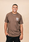 Men’s Crew Neck Desert Dissolve | Walnut - State Forty Eight