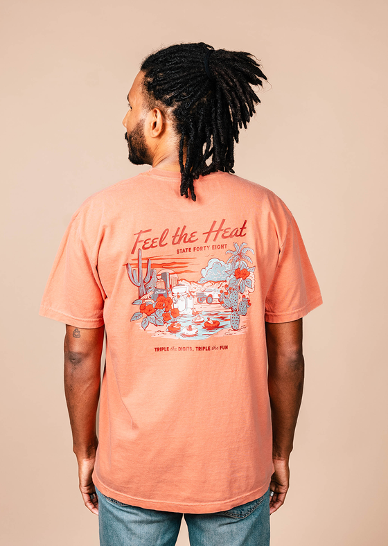 Men’s Crew Neck Feel The Heat | Terracotta