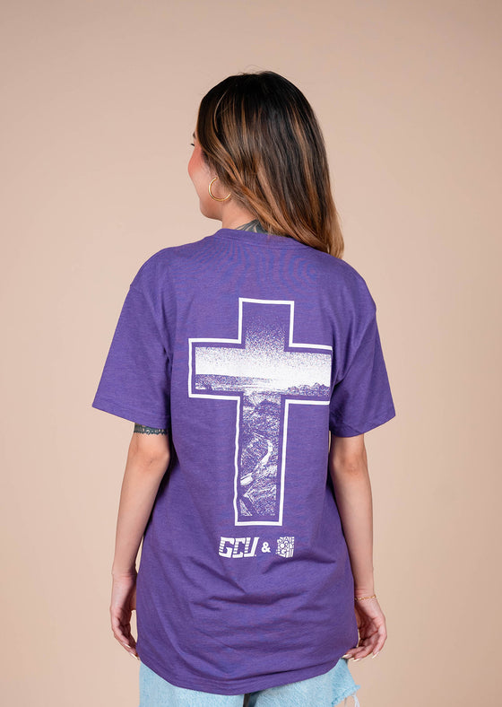 Men’s Crew Neck GCU Cross | Purple